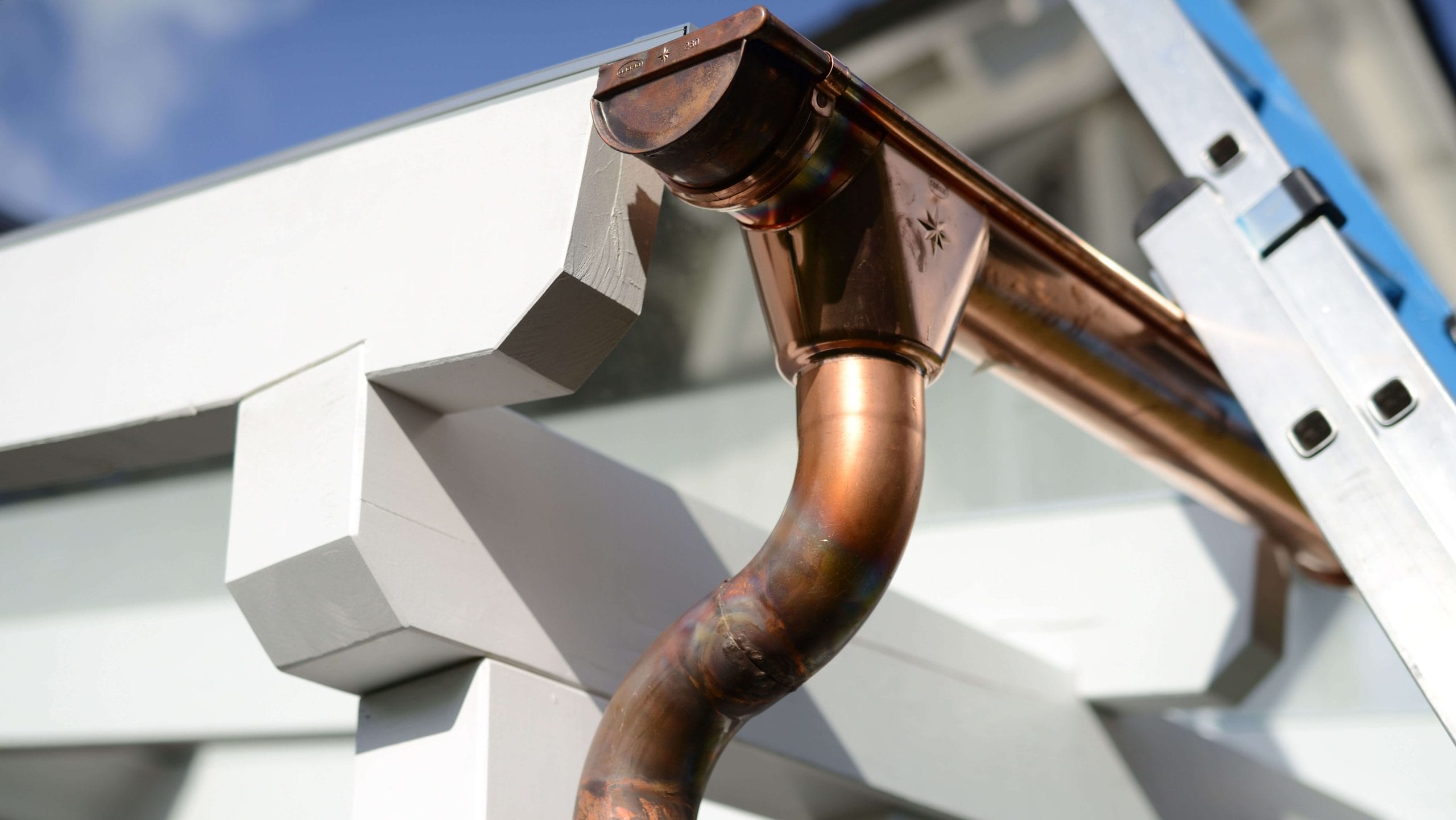 High-end copper gutters with a seamless design for residential properties in Staten Island